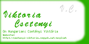 viktoria csetenyi business card