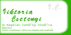 viktoria csetenyi business card